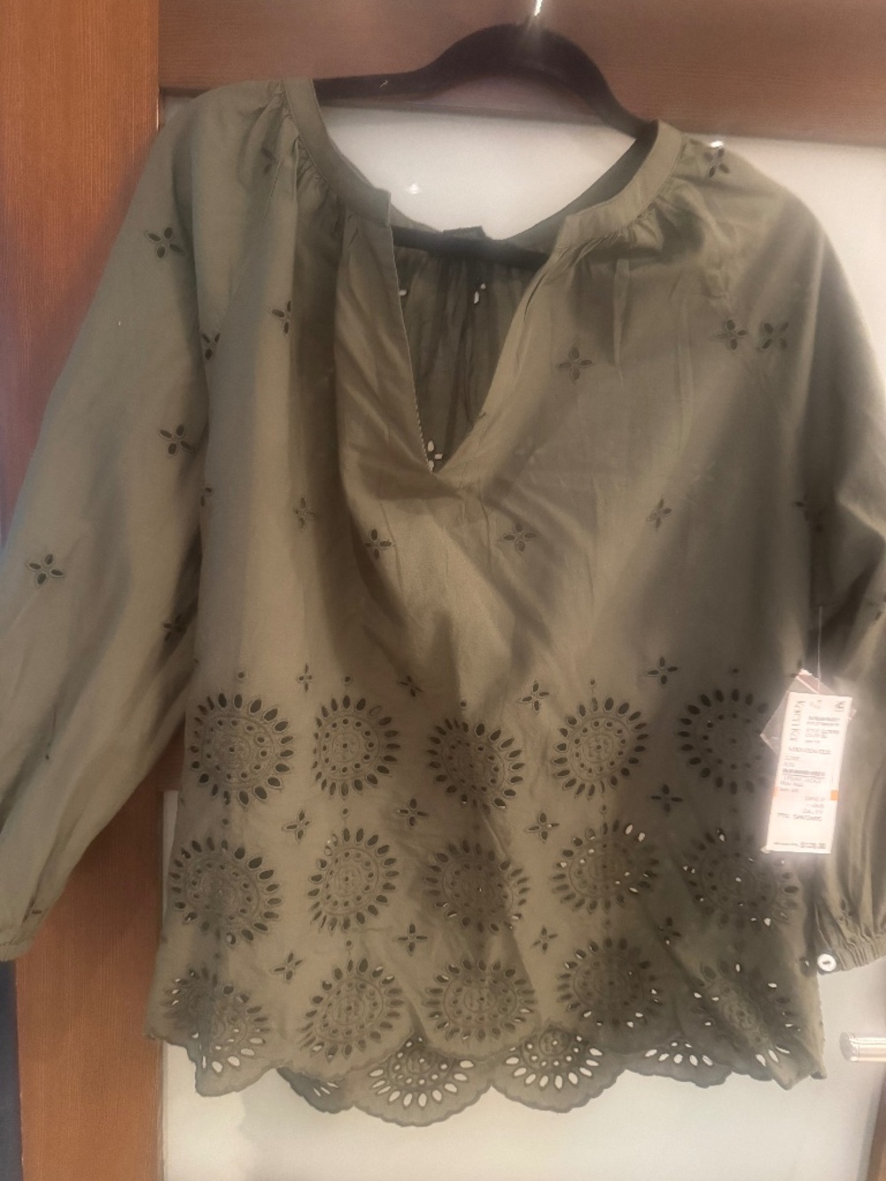 Karen Kane long sleeves, size small, 100% cotton